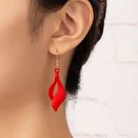 1 Pair Basic Modern Style Classic Style Flame Plating Alloy Drop Earrings main image 1