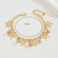 Vacation Simple Style Solid Color 18K Gold Plated Iron Wholesale Anklet main image 6