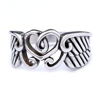 Hip-Hop Streetwear Color Block 304 Stainless Steel Carving Men's Rings sku image 5