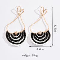 1 Paire Décontractée Style Simple Géométrique Forme De Cœur Perlé Alliage Boucles D'oreilles main image 7