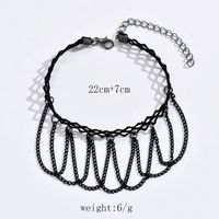 Simple Style Solid Color Alloy Lace Wholesale Anklet main image 8