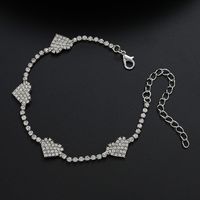 Simple Style Classic Style Solid Color Rhinestones Alloy Wholesale Anklet main image 4