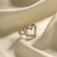 Simple Style Classic Style Heart Shape 316 Stainless Steel  18K Gold Plated Rings In Bulk main image 4