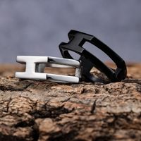 Hip-Hop Streetwear Geometric Solid Color 304 Stainless Steel Men's Rings main image 9