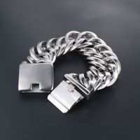 Gothic Cool Style Solid Color 304 Stainless Steel Men's Bracelets sku image 7