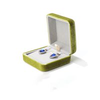 Fashion Solid Color Flannel Jewelry Boxes sku image 8