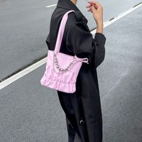 Women's Medium Pu Leather Solid Color Classic Style Streetwear Zipper Crossbody Bag main image 5