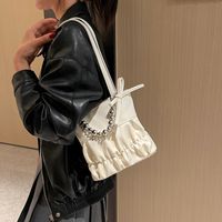 Women's Medium Pu Leather Solid Color Classic Style Streetwear Zipper Crossbody Bag main image 4