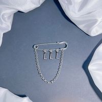 Vintage Style Simple Style Classic Style Letter Copper Inlay Rhinestones Women's Brooches sku image 12