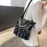 Women's Medium Pu Leather Solid Color Classic Style Streetwear Zipper Crossbody Bag sku image 4