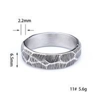 Modern Style Cool Style Solid Color 304 Stainless Steel Men's Rings main image 2