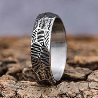 Modern Style Cool Style Solid Color 304 Stainless Steel Men's Rings main image 4