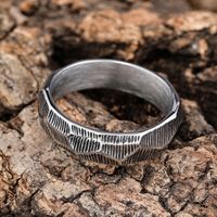 Modern Style Cool Style Solid Color 304 Stainless Steel Men's Rings main image 3