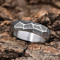 Modern Style Cool Style Solid Color 304 Stainless Steel Men's Rings main image 6