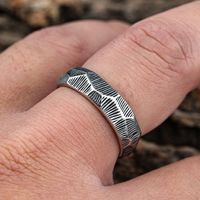 Modern Style Cool Style Solid Color 304 Stainless Steel Men's Rings main image 8
