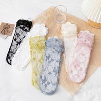 Women's Japanese Style Lace Acetate Fibre Nylon Ankle Socks A Pair main image 6