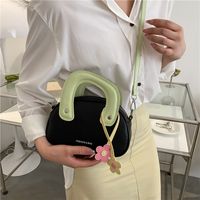 Women's Medium Pu Leather Color Block Solid Color Basic Zipper Crossbody Bag main image 4