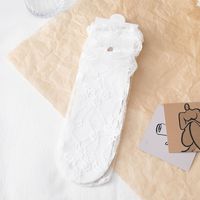 Women's Japanese Style Lace Acetate Fibre Nylon Ankle Socks A Pair sku image 6