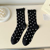 Women's Sweet Heart Shape Nylon Nylon Ankle Socks A Pair sku image 1