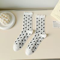 Women's Sweet Heart Shape Nylon Nylon Ankle Socks A Pair sku image 2