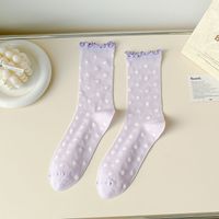 Women's Sweet Heart Shape Nylon Nylon Ankle Socks A Pair sku image 4