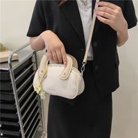 Women's Medium Pu Leather Color Block Solid Color Basic Zipper Crossbody Bag sku image 4
