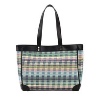 Women's Large Pu Leather Plaid Basic Vintage Style Magnetic Buckle Shoulder Bag sku image 1