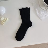 Women's Cute Basic Solid Color Cotton Ankle Socks A Pair sku image 1