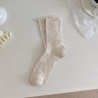 Women's Cute Basic Solid Color Cotton Ankle Socks A Pair sku image 4