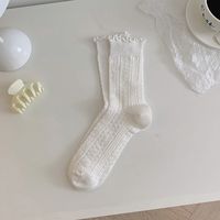 Women's Cute Basic Solid Color Cotton Ankle Socks A Pair sku image 6