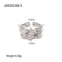 Simple Style Classic Style Solid Color 316 Stainless Steel  Gold Plated Rings In Bulk sku image 1