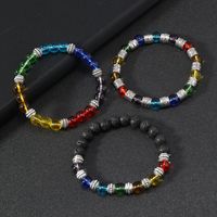 Simple Style Geometric Glass Beaded Couple Bracelets main image 1
