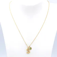 Simple Style Letter Alloy Plating Zircon Unisex Pendant Necklace sku image 16