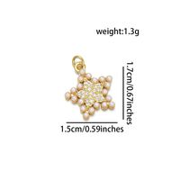 Simple Style Classic Style Butterfly 18K Gold Plated Pearl Zircon Copper Wholesale Jewelry Accessories sku image 4