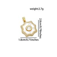 Simple Style Classic Style Round 18K Gold Plated Zircon Copper Wholesale Jewelry Accessories main image 4