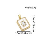 Simple Style Classic Style Round 18K Gold Plated Zircon Copper Wholesale Jewelry Accessories sku image 5