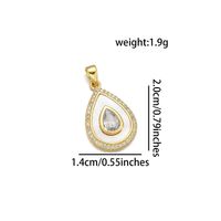 Simple Style Classic Style Round 18K Gold Plated Zircon Copper Wholesale Jewelry Accessories sku image 2