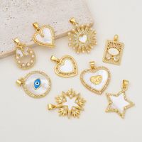 Simple Style Classic Style Butterfly 18K Gold Plated Zircon Copper Wholesale Jewelry Accessories main image 1
