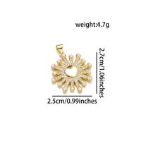 Simple Style Classic Style Butterfly 18K Gold Plated Zircon Copper Wholesale Jewelry Accessories sku image 5