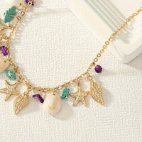 Wholesale Jewelry Ethnic Style Bohemian Starfish Shell Arylic Alloy Pendant Necklace main image 3