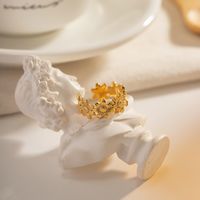 Simple Style Classic Style Flower 304 Stainless Steel 18K Gold Plated Rings In Bulk main image 3