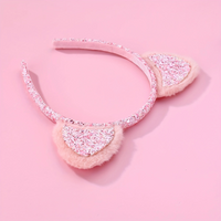 Women's Elegant Princess Shiny Ear Fabric Gauze Luminous Hair Band main image 3