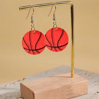 1 Paire Style Moderne Style Coréen Basket-Ball Arylique Boucles D'oreilles main image 5