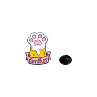 Cute Letter Paw Print Alloy Enamel Stoving Varnish Kid'S Brooches main image 3
