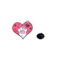 Cute Letter Paw Print Alloy Enamel Stoving Varnish Kid'S Brooches sku image 4