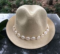 Women's Vacation Classic Style Geometric Curved Eaves Sun Hat Straw Hat sku image 17