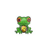 Cartoon Style Animal Frog Alloy Enamel Unisex Brooches main image 3