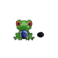 Cartoon-Stil Tier Frosch Legierung Emaille Unisex Broschen sku image 5