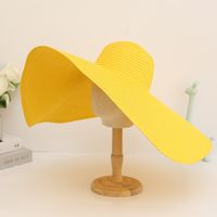 Women's Elegant Modern Style Classic Style Solid Color Big Eaves Sun Hat sku image 9