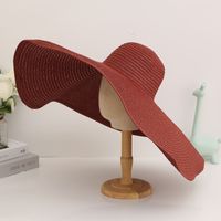 Women's Elegant Modern Style Classic Style Solid Color Big Eaves Sun Hat sku image 13